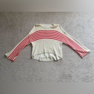 Striped crop sweater